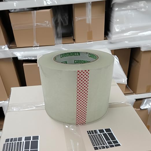 CARBONgreen 2 Pack Heavy Duty Packing Tape, 4 Inch Wide, 2.7MM Thick Shipping - Image 2