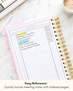 Lamare Meeting Notebook for Work Organization – Perfect Work Notebook for Note - Image 5