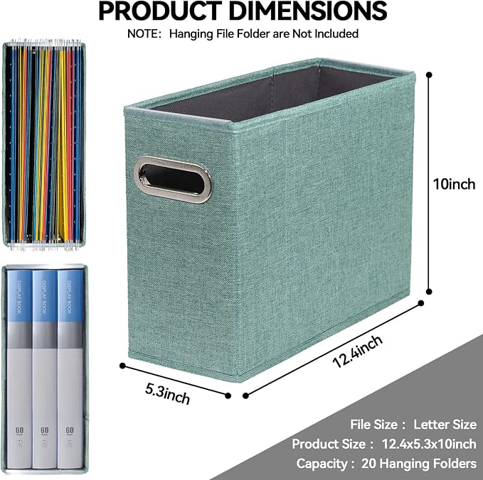 ComfortKeeper 4 Packs Letter Size File Organizer, File Folders Organizer - Image 2