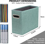 ComfortKeeper 4 Packs Letter Size File Organizer, File Folders Organizer - Image 2