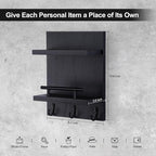 Lucundm Key Holder Wall Mount, Mail Shelf Decor - Image 2