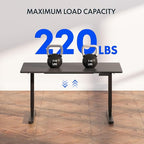 FLEXISPOT E6 3-Stage Dual Motor 60 x 24 Electric Standing Desk Sit Stand Up Desk - Image 8