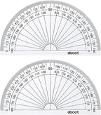 EBOOT 25 Pcs Math Protractors Plastic Protractor 180 Degrees, 4 Inches - Image 4