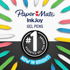 Paper Mate InkJoy Bright Pens, Gel Pens, Medium Point, Retractable - Image 2