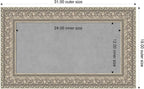 Amanti Art Silver Framed Magnetic Board 19x31 Small Vision Board - Image 2