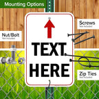 Custom Arrow, Custom Directional Sign, Up Arrow, 12x18 Inches, Rust Free .063 - Image 5