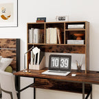 Tangkula Desktop Bookshelf, Countertop Storage Hutch - Image 2