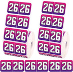 1000pcs 2026 Year Stickers, 3/4x1-1/2 Inch 26 Year Colored Self-Adhesive by Unknown