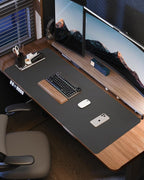 Leather Desk Pad Protector- 48" x 17" Office Desk Mat, Non-Slip PU Leather - Image 6