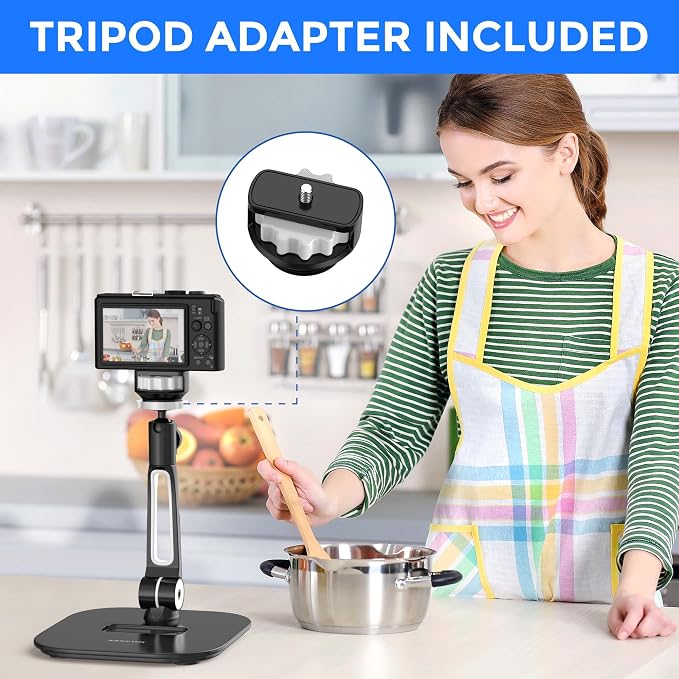 AboveTEK Tablet Stand Holder, Stylish Aluminum iPad Stands, Foldable 360° - Image 7