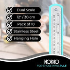 NOKKO Metal Ruler 12 Inch - Image 2