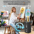 AFMAT Electric Pencil Sharpener, Fully Automatic Pencil Sharpener, Auto in & Out - Image 6