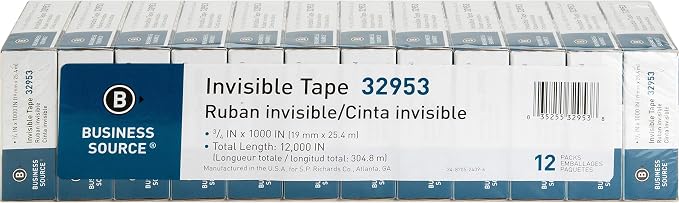 Business Source Premium Invisible Tape Value Pack - Image 2