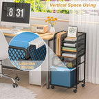 Feyejade 6-Tier Rolling File Cart - Image 2