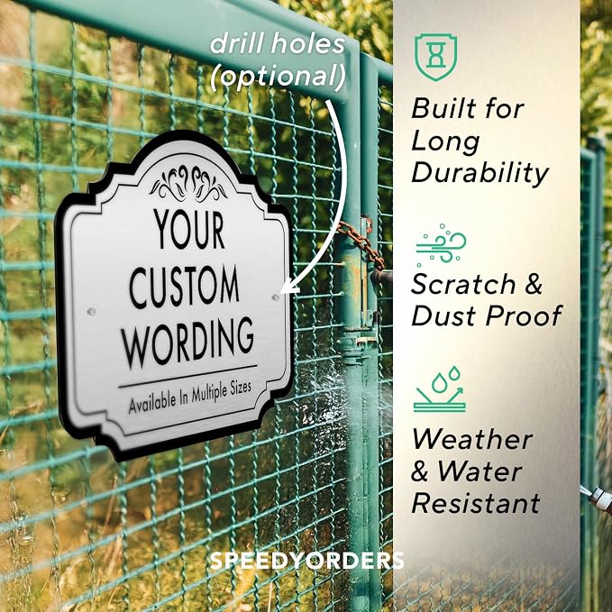 Design 2 Decorative Outdoor Metal Signs - Image 6