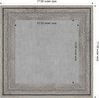 Amanti Art Grey Framed Magnetic Board 17x17 X-Small Vision Board - Image 4