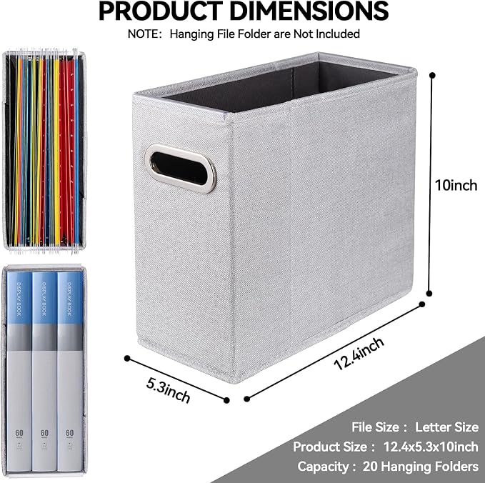 ComfortKeeper 4 Packs Letter Size File Organizer, File Folders Organizer - Image 2