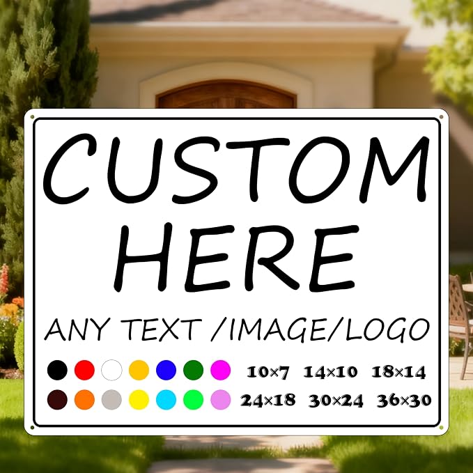 Custom business signs-36×30inches-Large size, Optional reflective, Strong and by HKSIGNS