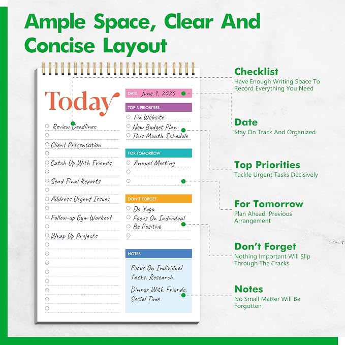 To Do List Notepad, Daily Planner Notebook - Image 2