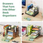 Marbrasse 3 Packs Desk Drawer Organizers, Metal Mesh Dividers - Image 6