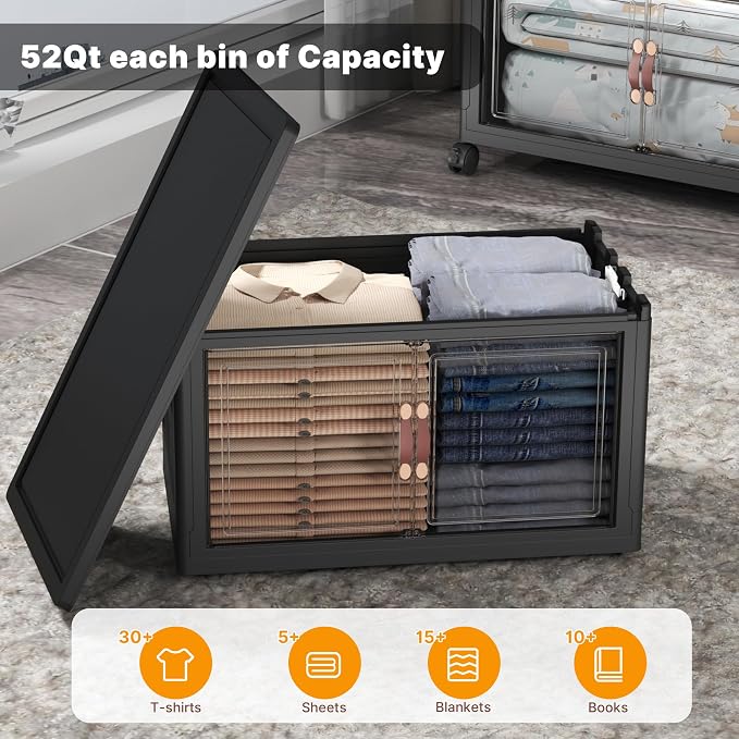 UAMFURI Extra Large Stackable Storage Bins - Image 8