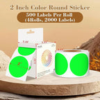 2 Inch Color Coding Round Labels - Image 2