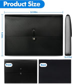 Cesil 3Pcs Expanding File Folders, 13 Pockets File Organizer Accordion File - Image 3