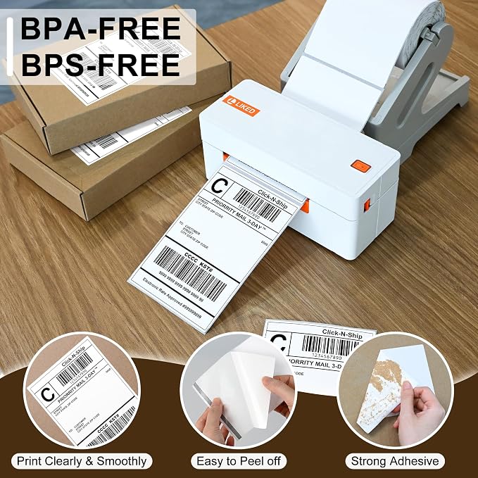 L LIKED 7, Compatible with Zebra, 250 Labels per Roll, 30 Rolls - Image 4