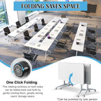 Conference Table, 55.1''Folding Conference Room Table - Image 3