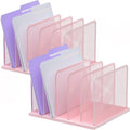 Kuntine.B Desk File Organizer Upright Mesh Desktop Organizer File Sorter Office by KuntineB