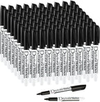 Volcanics Black Dry Erase Markers Low Odor Fine Whiteboard Markers Thin Box of by Volcanics