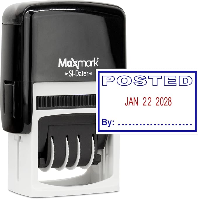 MaxMark Office Self Inking Date Stamp by Maxmark