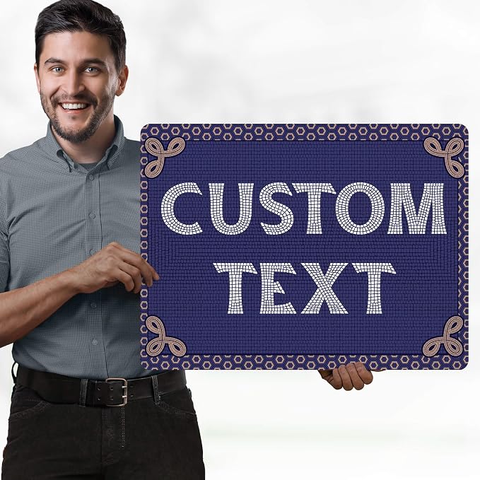 Custom Sign, Custom Street Sign, 11 Font Colors, 13 Font Styles, 4 Hole Options - Image 2