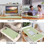 Bloss Green Desk Mat, Mouse Pad, Waterproof Leather Desk Pad, Desk Matt - Image 2