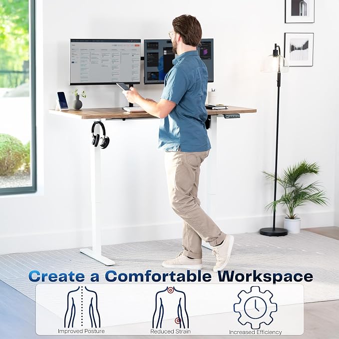 VIVO Electric 43 x 24 in Standing Desk, Memory Height Adjustment, 1B Series - Image 4