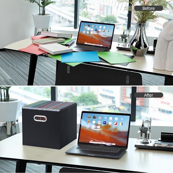 Oterri Cardboard File Organizer Box - Image 3