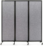 Upgrade Version Room Partition and Divider, Freestanding Rolling Dividers by StrongBird