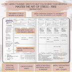 Life Planner - Undated Weekly & Monthly Planner, 12-Month Journey to Increase - Image 3