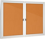 Enclosed Bulletin Board with Locking Door, Outdoor Bulletin Board Weatherproof by Unknown