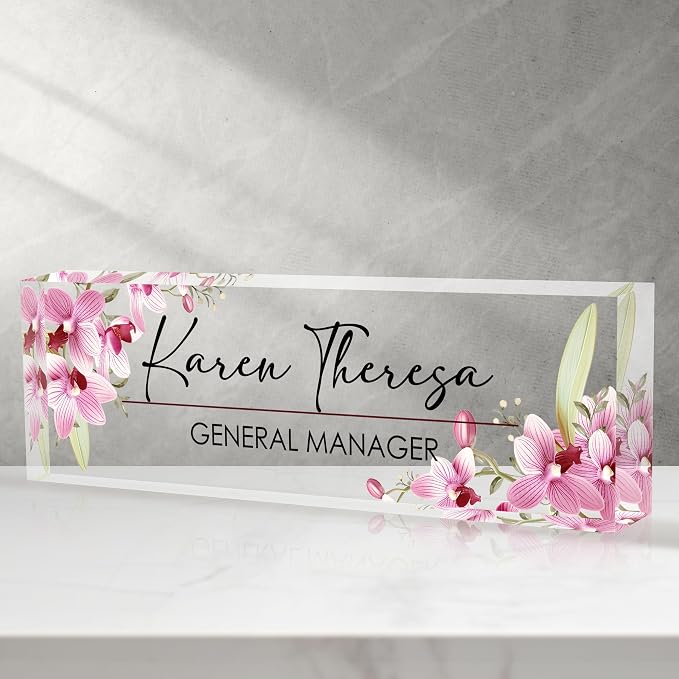 Custom Office Name Plate, Personalized Gifts by Unknown