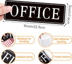 The Office Door Sign for Home and Business，Self-Adhesive Waterproof and - Image 2
