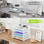 Cawukege 5 Tier Paper Organizer - Image 6