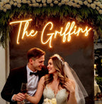 BUIZZEUOIV Custom Neon Sign, Neon Sign Customizable Large LED Wedding Neon Name - Image 2