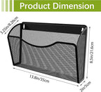 EasyPAG 3 Single Pocket Wall File Organizer, Mesh Hanging File Folder Organizer - Image 4