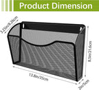 EasyPAG 6 Single Pocket Wall File Organizer, Mesh Hanging File Folder Organizer - Image 4