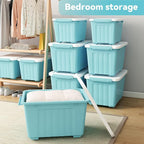 Nazhura 97 Quart Plastic Storage Bin, Stackable and Nestable Storage Boxes - Image 9