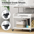 Fannova Printer Stand, 25.6" x 23.6" x 30.9" Extra Large Printer Table - Image 5