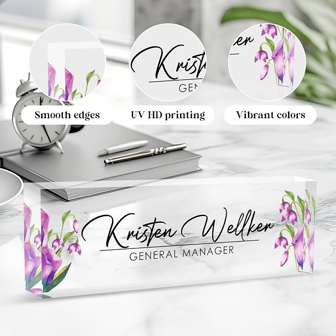 Custom Office Name Plate for Desk, Desk Name Plate Personalized, Personalized - Image 3