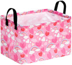 FUULOXE Rectangular Valentines Basket Storage Bin by Unknown