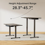 Agilestic Standing Desk with 2 Drawers, Adjustable Height Electric Desk with - Image 7